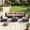 Khaki, variant on ELPOSUN 7 Pieces Patio Furniture Set, Outdoor Furniture Sectional Rattan Sofa for Backyard Garden Dark Grey