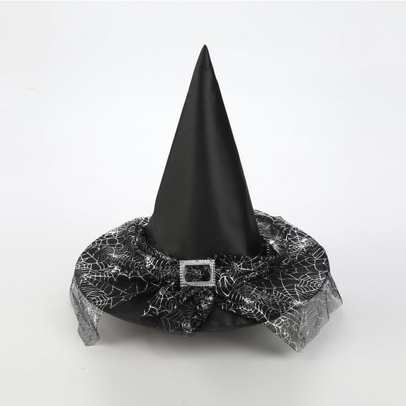 LYHaoo Toddler Kids Witch Hat, Lace Headdress Hat Halloween Witch Hats for Halloween Costume Party Dress Up