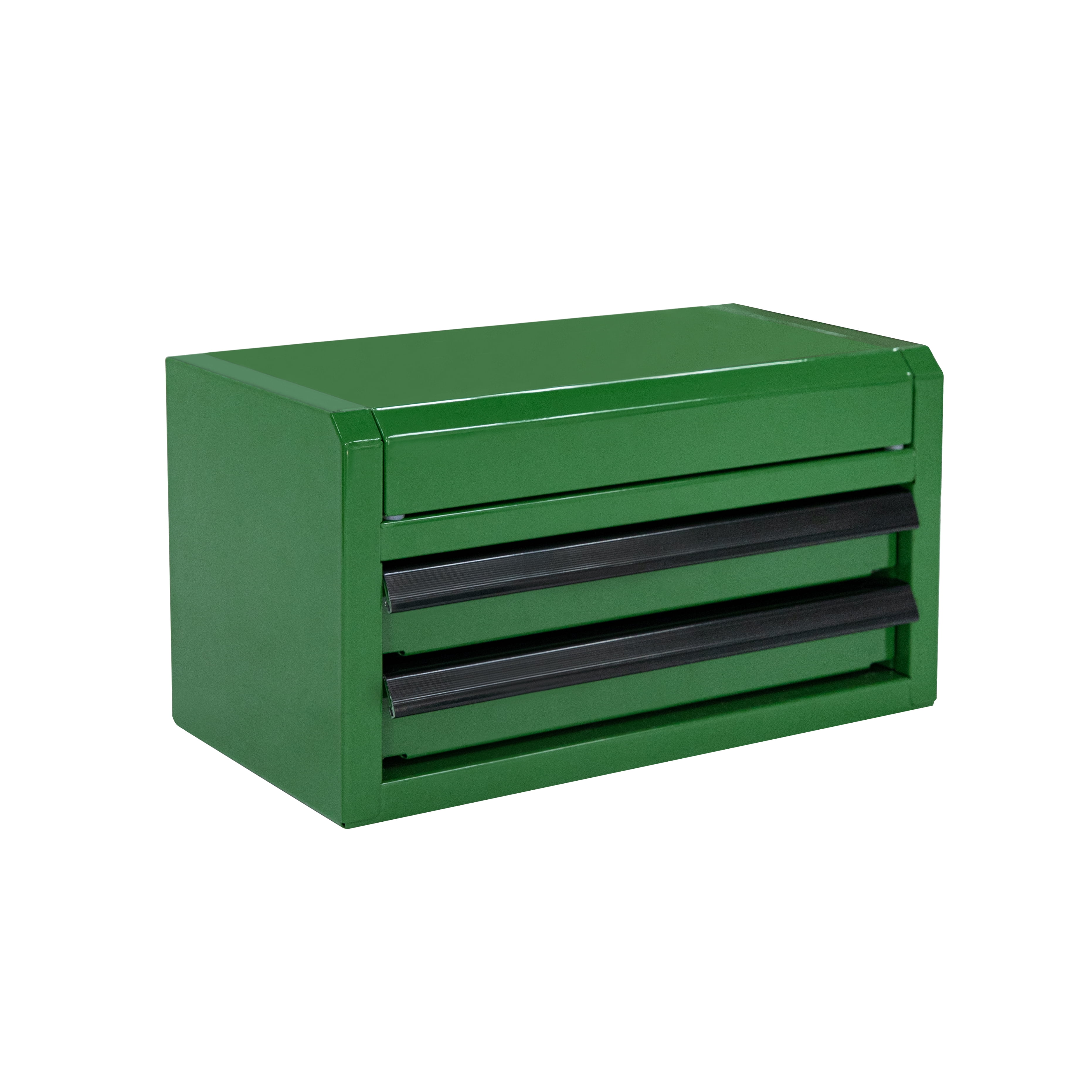 Hyper Tough Mini 10-inch 2-Drawer Steel Toolbox, WC Green