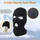 thumbnail image 3 of 2 x gorro de pasamontañas de punto de 3 agujeros unisex para adultos con, 3 of 7