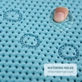 thumbnail image 2 of Tub Non Slip Mat Soft Foam Bath Mat For Jacuzzi Or Shower Nonslip Bathtub Mat With Drain Holes & Suction Cups For Smooth Surface Bathtub Non Slip Mat For Daily Bathing (Blue, 36''X17''), 2 of 9