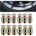 thumbnail image 1 of Tire Pressure Monitoring Valve, Car Tire Pressure Monitor Valve Stem Caps, Easy to Read 3 Color Alert, Fit for Most Cars (12pcs-A), 1 of 3