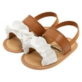 thumbnail image 1 of Ketyyh-chn99 Chaussures Habillées pour Filles Garçons Filles Tout-Petits Petit Enfant Sandale Légère Brun,4, 1 of 5