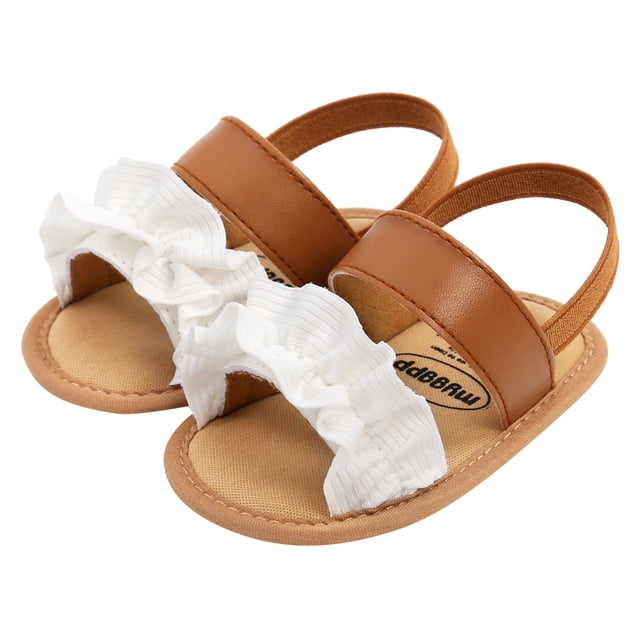 Ketyyh-chn99 Chaussures Habillées pour Filles Garçons Filles Tout-Petits Petit Enfant Sandale Légère Brun,4