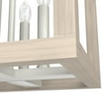 thumbnail image 5 of Hunter - Squire Manor 4-light Brushed Nickel, Medium Size Pendant Light, Dimmable, Modern Style, Rectangle Shaped, for Bedrooms, Dining, Living Rooms - 19085, 5 of 9