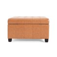 thumbnail image 4 of Brown Storage With Elegant Button Tufting Design Sophisticated Solution, 4 of 6