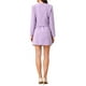 thumbnail image 3 of Conjunto de Blazer de Tweed INSPIRE CHIC para Mujeres Elegante Trabajo 2 Piezas Blazer Falda Trajes XL Púrpura, 3 of 6