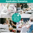 thumbnail image 5 of Emart 6 Pack Rectangle Tablecloth,60×102 inch White 100% Polyester,Banquet,Wedding,Party,Picnic, 5 of 9