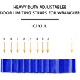 thumbnail image 3 of Yazoeia 2 Pcs Sangles de Limitation de Porte, Limiteur de Contrôle Auto Robuste, Sangle d'Inspection de Restriction Réglable Forte, Remplacement de Contrôle de Limitation de Porte pour TJ JK JL CJ JKU YJ Charge 1000 Lb, 3 of 6