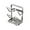 Silver, variant on Kitchen Lid Storage Rack Lid Holder With Tray Lid Holder While Cooking Lid And Spoon Rest Multifunctional Kitchen Organizer Stand For Stove Top Dishpan Sponge Holder with Suction Cups in Dish Drying