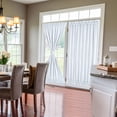thumbnail image 2 of Unique Bargains 2-Pack French Door Curtains Panels White 54" x 72", 2 of 8
