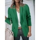 thumbnail image 4 of Blazer Cicy Bell para mujer, casual, frente abierto, manga larga, verde, 4 of 6