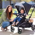 thumbnail image 5 of Baby Trend Sit N' Stand 5-in-1 Collapsible Shopper Stroller with Canopy, Visor, Extendable Storage Basket, Phone Tray, and 2 Cup Holders, Modern Khaki, 5 of 5