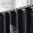thumbnail image 6 of Black Flowers Shower Curtain, Shower Curtain Colorful Floral, Polyester Fabric Waterproof Shower Curtains for Bathroom Decoration, Modern Shower Curtain Set with 12 Hooks, 72" x 72", 6 of 6