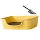 thumbnail image 4 of Caja de arena para mascotas con tapa abierta y pala, tamaño jumbo, para gatos y perros de interior. amarillo, 4 of 9