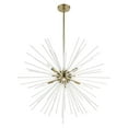 thumbnail image 2 of 48828-01 Livex Lighting Uptown - 8 Light Large Foyer Chandelier In Sparkling Style-38 Inches Tall and 34 Inches Wide-Antique Brass Finish, 2 of 9