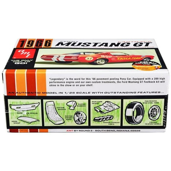 Skill 2 1966 Ford Mustang GT Fastback 1-25 Scale Model Kit