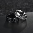 thumbnail image 2 of Bague en Acier Titane Numérique Personnalisée Européenne et Américaine Bague Chaîne Rotative bracelet de Décompression, 2 of 6