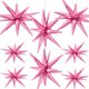 thumbnail image 1 of Lámina de aluminio rosa Cadeya Star Balloons 8 unidades para fiestas, 1 of 1