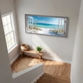 thumbnail image 7 of Ocean Beach Window Canvas Wall Art - Summer Coastal Seascape Picture Landscape Canvas Prints, Horizontal Tropical Sea Paintings Artwork for Home Decor, 7 of 7