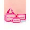 thumbnail image 2 of 1pc New Arrival Large Capacity Portable Cosmetic Bag For Travel, Waterproof And Transparent Toiletry Bag (Single Sale), 2 of 5
