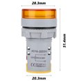 thumbnail image 1 of Indicateur de Tension Numérique LED Testeur de Lampe Ronde 6 à 100V Haute Précision, Affichage LED avec Large Gamme de Mesure pour Mesure de Tension DC, 1 of 7