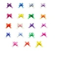 thumbnail image 6 of BrowQuartz 200 Pieces Christmas Gift Packing Pull Bow Ribbons Reusable Glittering Decor Party Supplies Delicate Wedding Pew End Ornament Type 3, 6 of 6