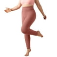 thumbnail image 6 of CFLVAEK Fuzzy Leggings for Women Plus Size Fleece Warm Winter Yoga Pants Cozy High Waist Tummy Control Workout Legging Solid Color Thermal Leggings Pink XXXXXL, 6 of 6