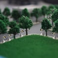 thumbnail image 4 of LEFU for Model Railway Lamp Spotlight Set 5pcs 1:87 HO Scale Warm LED Flood Lights 15mm Height 3V Compatible for Railway & Building Layout Silver Copper Column, 4 of 10