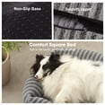 thumbnail image 6 of Washable Rectangle Dog Bed with Removable Cover, Calming Dog Beds for Small Dogs and Cats, Soft Pet Beds, Non-Slip Bottom, Gray, 25in, 6 of 8