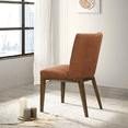 thumbnail image 6 of Miekor Furniture Elmwood Orange Fabric Dining Chair (Set Of 2) 34.6"H x 20.9"W x 24"D for Living Room Bedroom 64619, 6 of 7