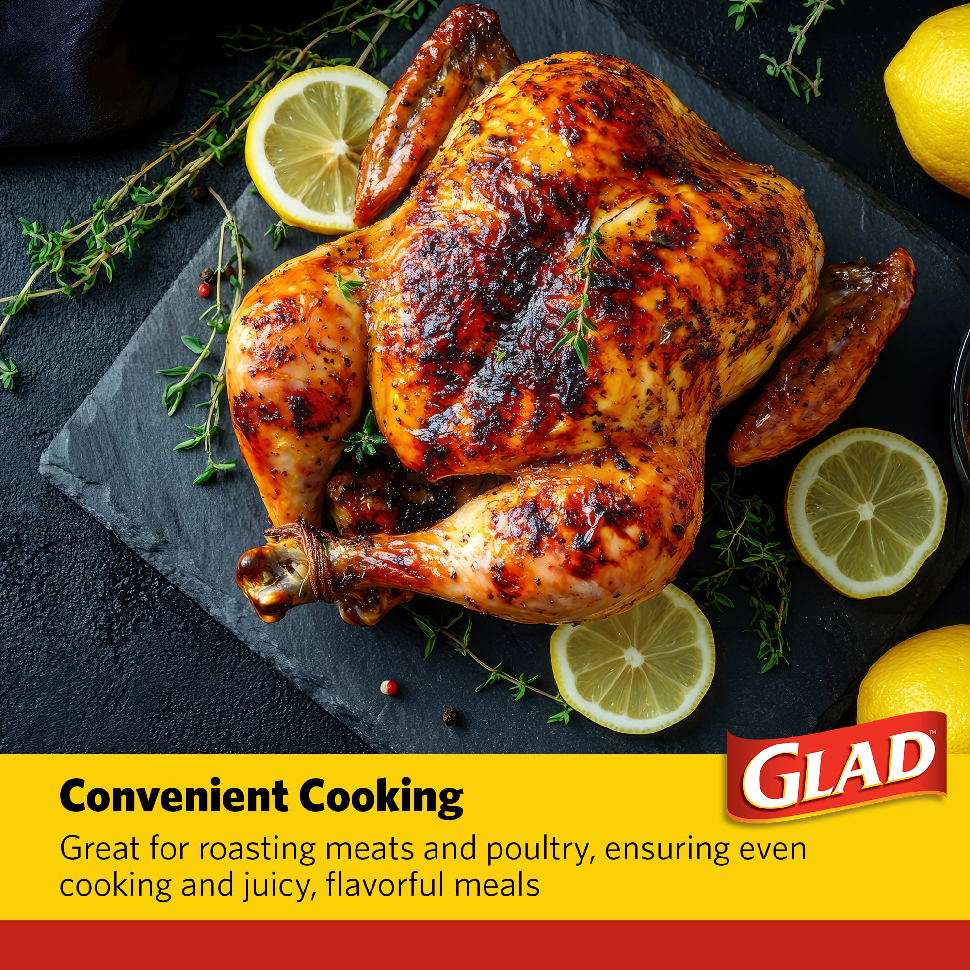 Glad Oven Bags Large 16" x 17.5" 5 CT
