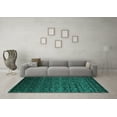 thumbnail image 3 of Ahgly Company Machine Washable Indoor Rectangle Persian Turquoise Blue Bohemian Area Rugs, 2' x 3', 3 of 4