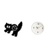thumbnail image 1 of Reloj de pared,Reloj de pared decorativo para baño o dormitorio,Reloj de pared para gatos silencioso,sin tictac,ideal para regalar.,Reloj de pared,Reloj de pared decorativo,moderno y elegante, 1 of 8