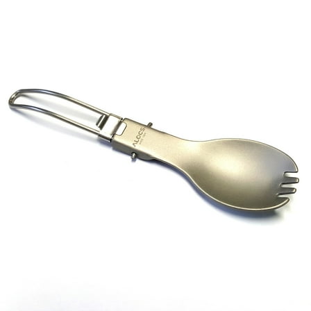 Ultra Light Weight Folding Metal Spork by Sirius Survival