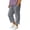 1-Grey39, variant on Whouriu Girls Summer Beach Capris Lightweight Wide Leg Elastic Waist Cropped Pants, Sizes 4-15