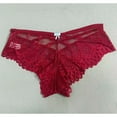 thumbnail image 2 of Dresfit Ladies' Breathable Thin Strap Thong Underwear 2026, Sexy Style Briefs Red S, 2 of 3