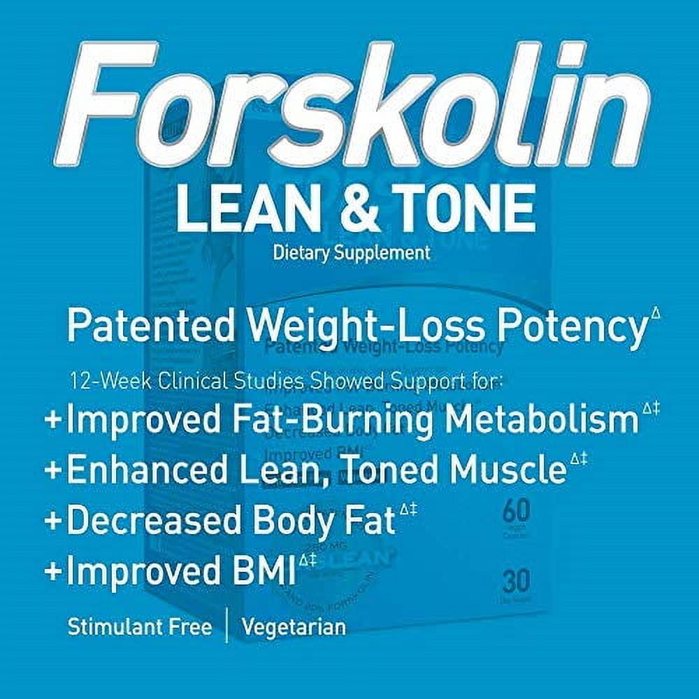 BioGenetic Labs Forskolin Lean & Tone - Weight Loss Pills - Body Toning Formula Fat Burner and Maintenance of Muscle Mass For Men and Women Appetite Suppressant - 60 Capsules - Vegetarian