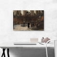 thumbnail image 2 of ARTCANVAS The Choirstalls In The Mainz Cathedral 1869 Canvas Art Print by Adolph Menzel - Size: 26" x 18" (0.75" Deep), 2 of 9