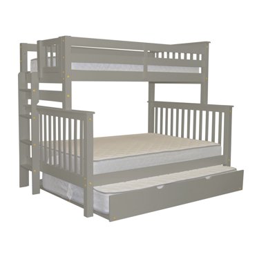 Santa Fe Mission Tall Bunk Bed Twin over Full - Bed End Ladder ...