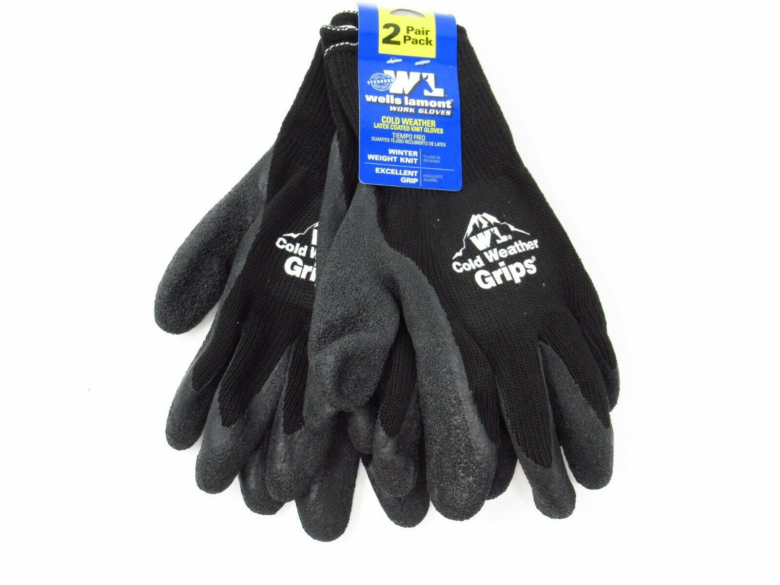 580LA 5 Pack Large ,Grey Wells Lamont Nitrile Work Gloves 