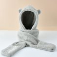 thumbnail image 3 of Chapeau d'Hiver à Capuche Chapeau d'Hiver à Capuche Multifonctions Mignon avec Poches pour les Femmes, 3 of 9