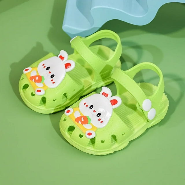 Cartoon Rabbit Sandales Été Chaussures Bébé Filles Maison Antidérapantes Sandale Fille Semelle Souple Plage Chaussures Enfants
