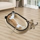 thumbnail image 1 of Cama rascadora para gatos, tablero rascador para gatos, protector de muebles, sofá, alfombras, cama para mascotas con pelota de juguete para gatos Negro, 1 of 10