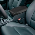 thumbnail image 2 of Unique Bargains 1PC Car Armrest Box Cover Protector Faux Leather for Subaru Forester 2013-2018 Black with White Stitches, 2 of 7