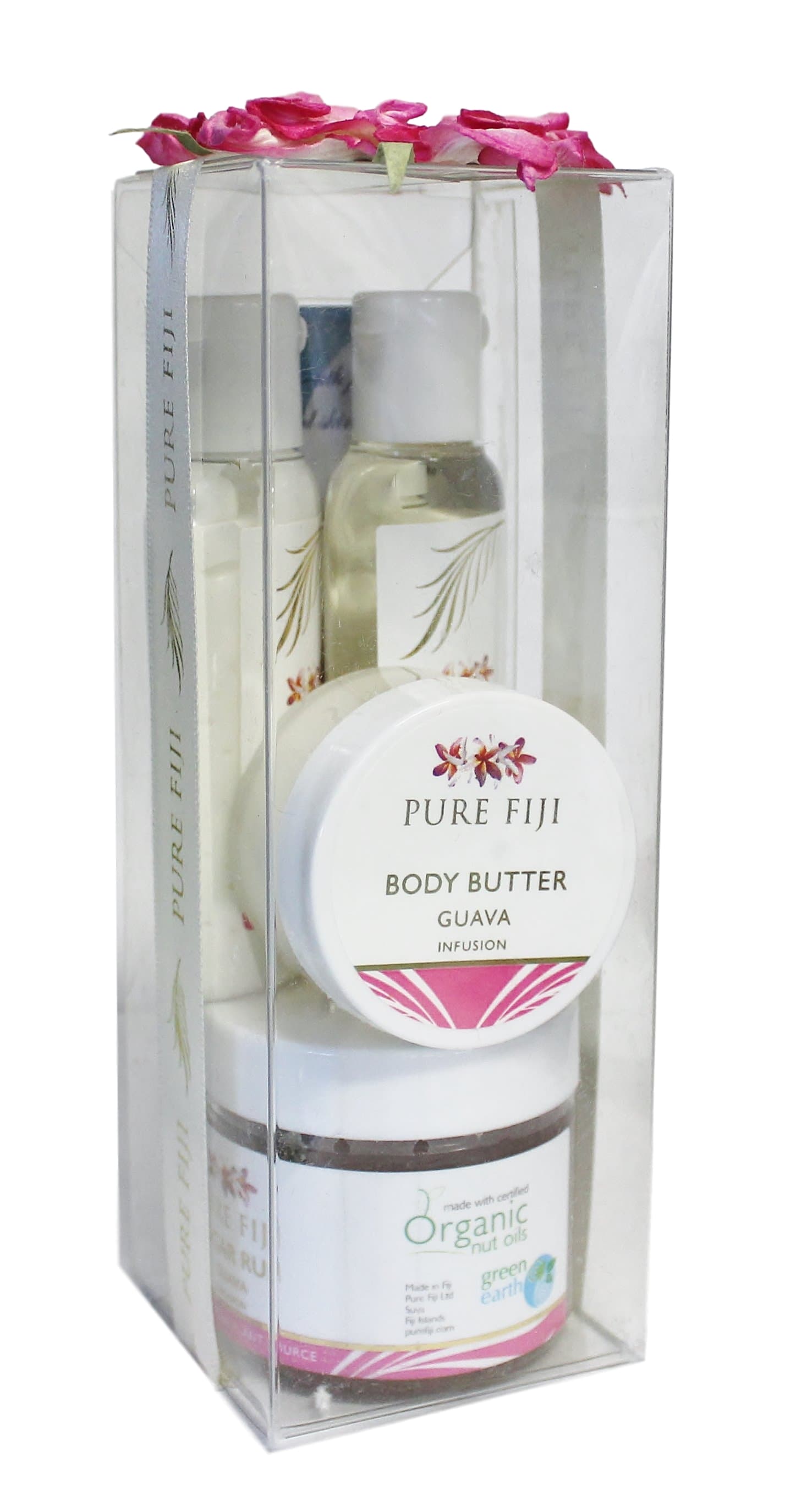 Pure Fiji Spa Box Guava Set of 4 Travel Sizes.