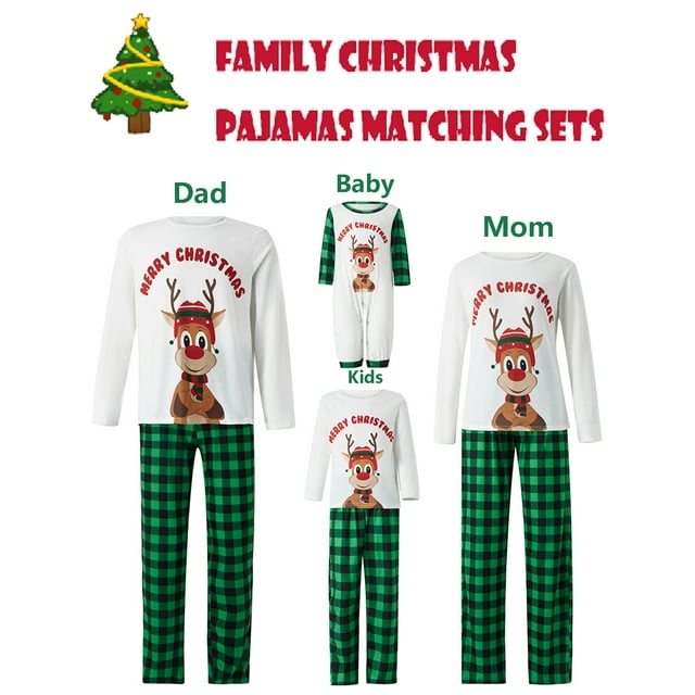 Family Christmas Pajamas Matching Sets Baby Christmas Pjs Matching