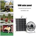 thumbnail image 3 of Ventilador de escape solar de 10 W, mini ventilador alimentado por panel solar para gallinero de perro Likrtyny Eléctricas, 3 of 9