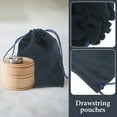 thumbnail image 2 of Flannel Bag 20 Pcs Party Favors Drawstring Gift Bags Small for Presents Wrapping Packing Short Plush, 2 of 6