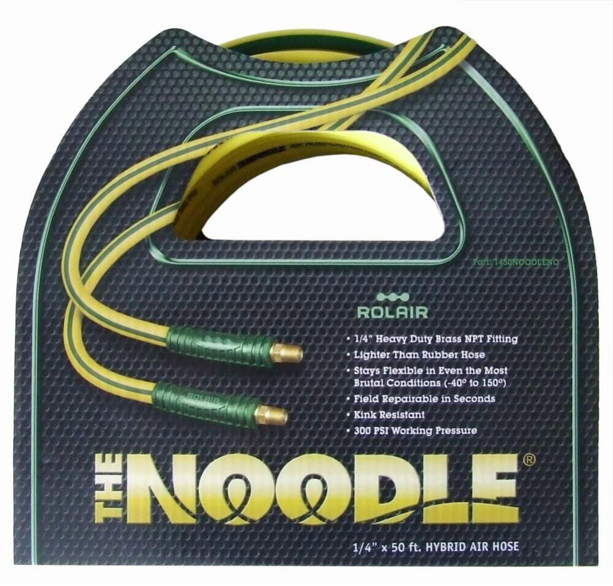 Rolair 3/8 In. X 50 Ft. Noodle Air Compressor Hose (Incl. 1/4In Coupler/plug)